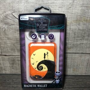 The Nightmare Before Christmas Magnetic Card Wallet for iPhone Sally & Jack NEW